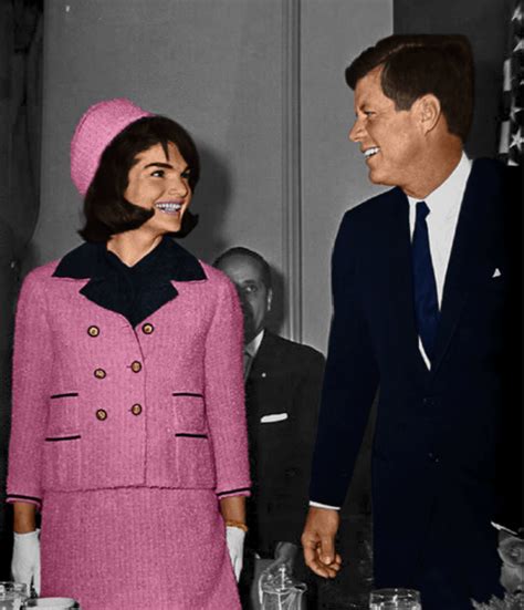 jacqueline kennedy pink chanel suit blood|jackie kennedy's dress after assassination.